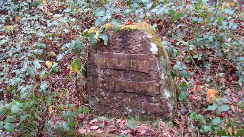 Ritterstein Nr. 230-4a Wieslauter - Ursprung.JPG - Ritterstein Nr.230 Wieslauter - Ursprung